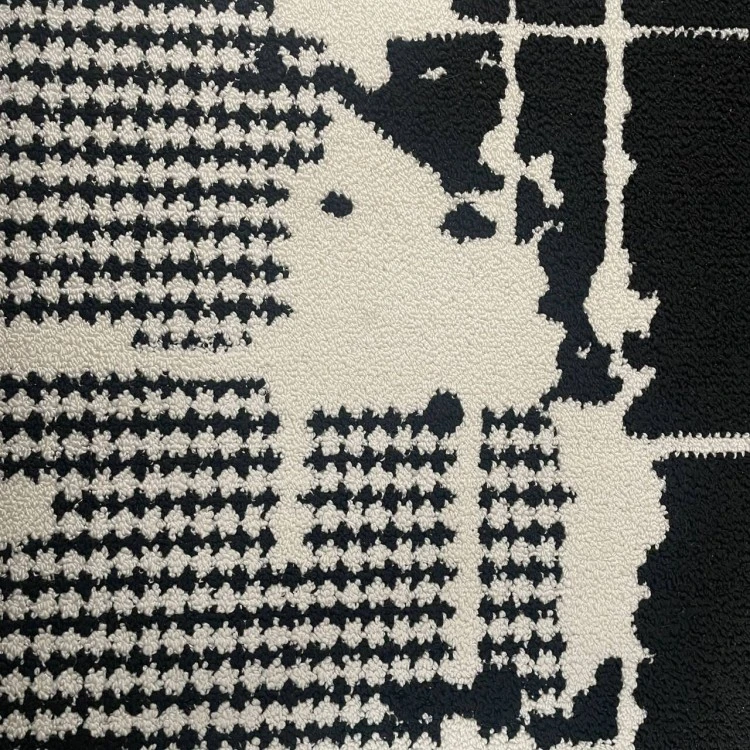 Black and White Mixed Color Rug