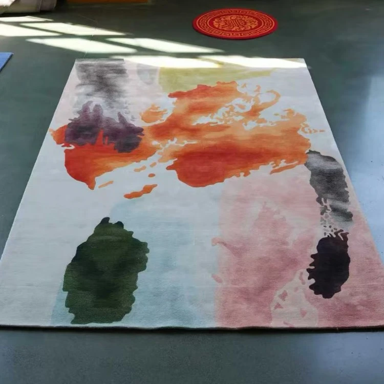 Colored Ink Wool Carpet