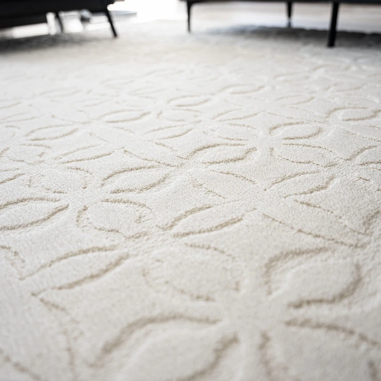 Diamond Pattern Solid Color Rug