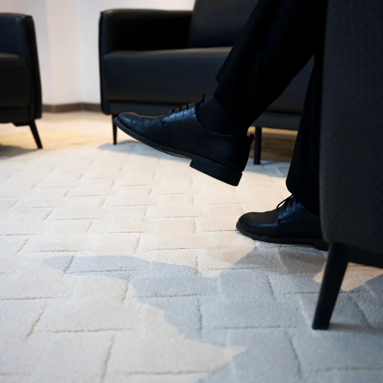 Oblong Checkered Single Color Rug