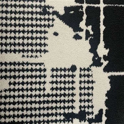 Black and White Mixed Color Rug