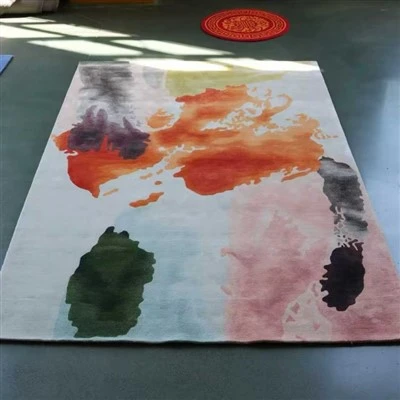 Colored Ink Wool Carpet