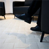 Oblong Checkered Single Color Rug