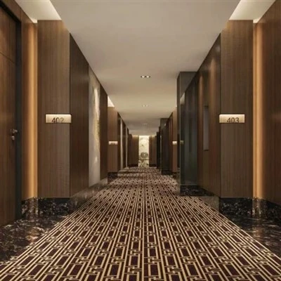 Simple and Elegant Fret - Pattern Printed Carpet