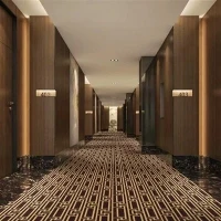 Simple and Elegant Fret - Pattern Printed Carpet