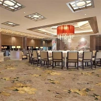 Simple and Elegant Gold-flowered Printed Carpet
