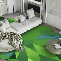 Warm Color-patterned Rug